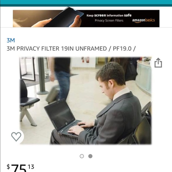 3M privacy screen 3 filters new - Picture 7 of 8